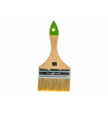 Плоская кисть, 100 мм натуральная щетина, деревянная ручка СИБРТЕХ 82266
