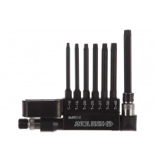 Набор вставок бит с воротком-битодержателем (1/4", TORX, T10-T40, L = 60 мм, 8 предметов) KING TONY 2128PR