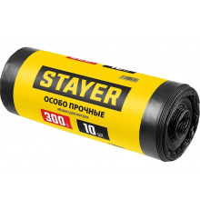 Строительные особопрочные мусорные мешки STAYER Heavy Duty 300 л, 10 шт 39157-300