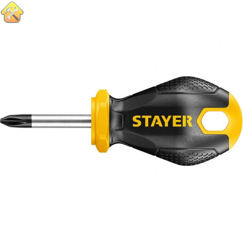 STAYER PH1x38 мм, отвертка с двукомпонентной рукояткой 2510-38-1_z03