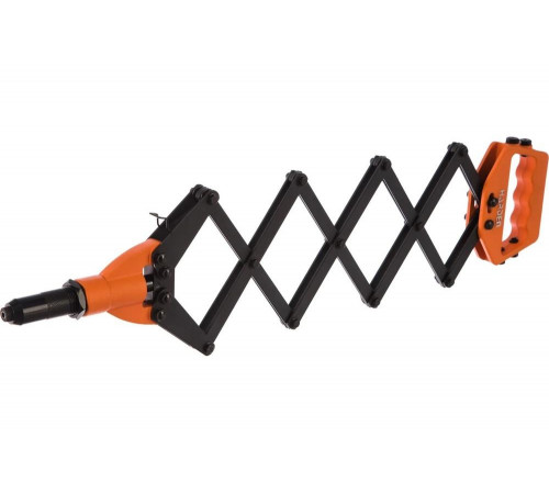 Заклепочник Harden 800 мм, гармошка, усиленный, CR-MO, заклепки 3,2-4,0-4,8-6,4 мм 610114