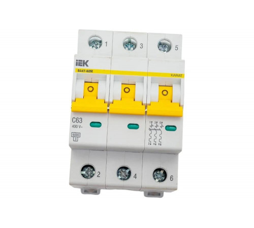 IEK ВА47-60M: автоматический выключатель для электросетей