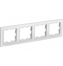 4-местная рамка IEK Brite ру-4-брб белый BR-M42-K01