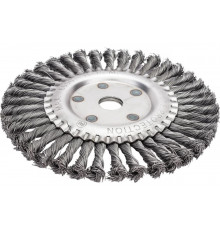 Щетка плоская (200х22.2 мм; витая; сталь 0.5 мм) для УШМ Elitech 1820.073700