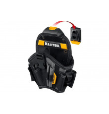 Кобура для шуруповерта большая с быстросъёмным креплением FastClip KRAFTOOL KH-17 17 карманов и петель 38768