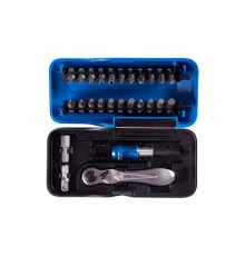 Набор вставок (бит) KING TONY серии ATOM 1/4, PH, PZ, Hex, Torx, 26 предметов 1026CQ-AM