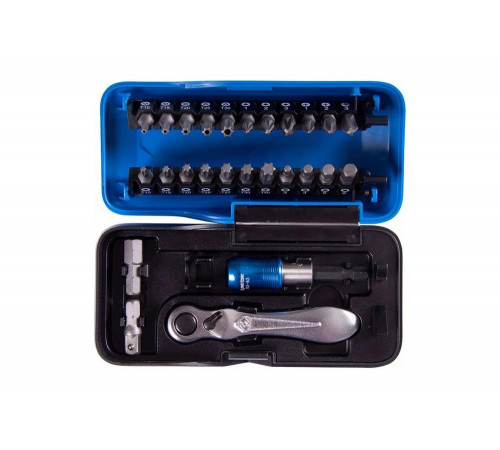 Набор вставок (бит) серии "АТОМ", 1/4", PH, PZ, Hex, Torx, 26 предметов KING TONY 1026CQ-AM