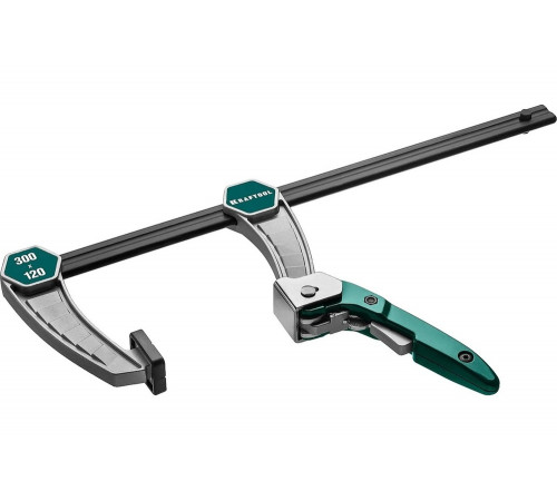 KRAFTOOL 300х120 мм, струбцина быстрозажимная KL-30/12 32019-120-300