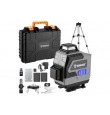 Лазерный самовыравнивающийся уровень DEKO DKLL16 в кейсе, со штативом 1 м 065-0233