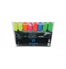 Набор текстовыделителей Schneider Job 8 шт, 6 цветов, 1-5 мм, прозрачный чехол 115088