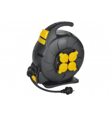 Удлинитель IEK Twist катушка ук15 2p+pe/15м, 3x1,5мм2, КГ, автосмотка, ip44 TW-KP27-16-04-15-44