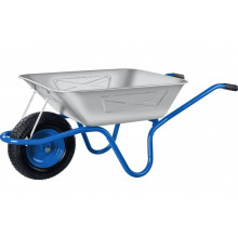 Тачка с широким пневматическим колесом Зубр Профессионал ПТ-250 250 кг 39907