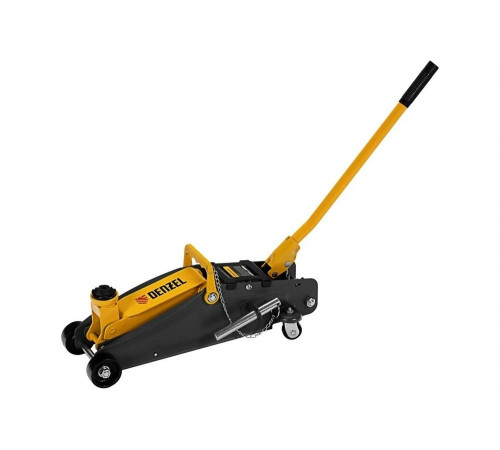 Гидравлический подкатной домкрат Denzel с фиксатором, 2.8 т, 135-385 мм 51155