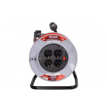 Удлинитель на катушке силовой Ресанта СУ-3x1,5-50/2 (с выключателем, 4 розетки) 61/118/12