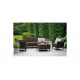 Комплект с тройным диваном Keter Salemo 3 seater set коричневый 238591