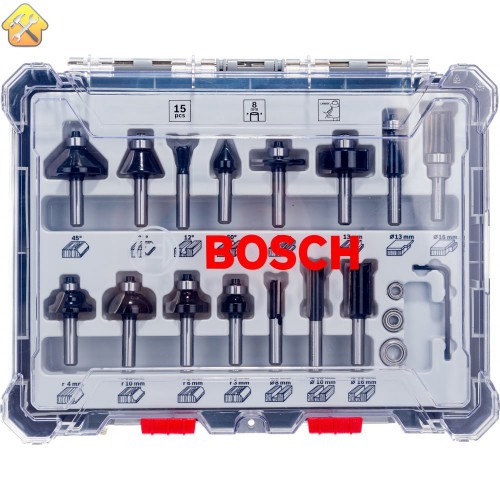 Смешанный набор фрез Bosch 2607017472