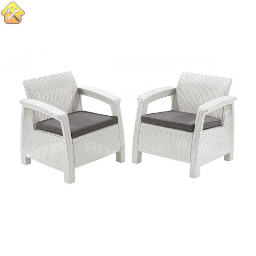 Комплект кресел Keter Corfu duo set 2 шт., белый 223197