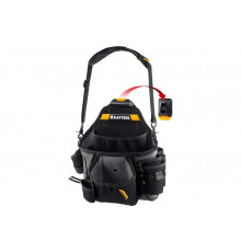 Поясная сумка 320x310 мм с быстросъёмным креплением FastClip KRAFTOOL KPB-20 плечевой ремень, 20 карманов и петель 38767