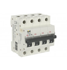 Автоматический выключатель IEK M10N 4P B 25А AR-M10N-4-B025