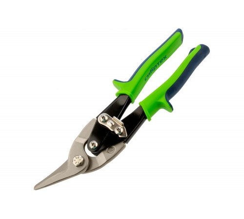 Ножницы по металлу СИБРТЕХ 250 мм, левый рез, сталь С55, двухкомпонентные рукоятки 78338