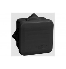 Распаячная коробка IEK км41236 70x70x40мм ip44 4 вв. черная UKO21-070-070-040-K02-44