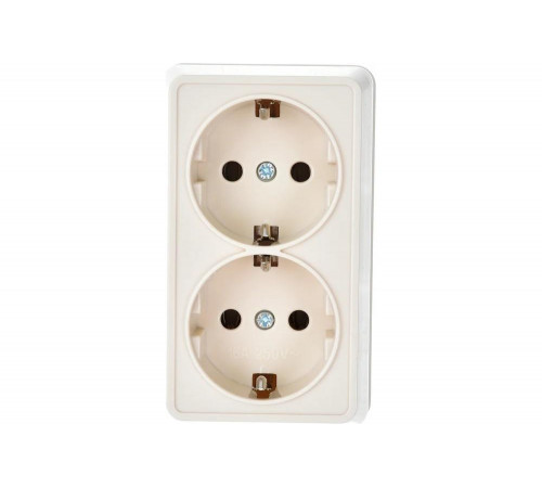 IEK ОКТАВА - двухместная розетка для электрических сетей