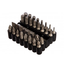 Биты Cr-V, с магнитным адаптером, в ударопрочном держателе, 33 предмета STAYER 26085-H33