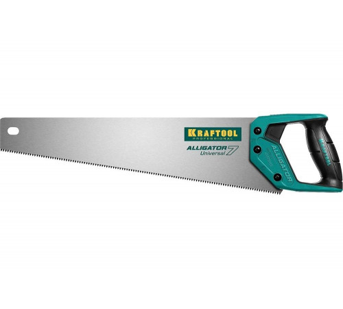 KRAFTOOL 7 TPI, 450 мм, ножовка универсальная Alligator Universal 7 15004-45_z01