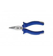 Удлинённые тонкие загнутые плоскогубцы 200мм МАСТАК 030-11200H