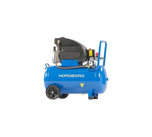 Компрессор поршневой NORDBERG 220В, ресив. 50л, 240 л/мин NCE50/240