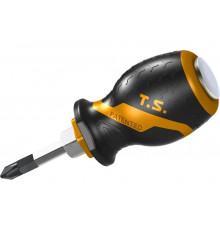 Крестовая отвертка TOLSEN GRIPro Phillips №2, 38 мм, силовая TT20140