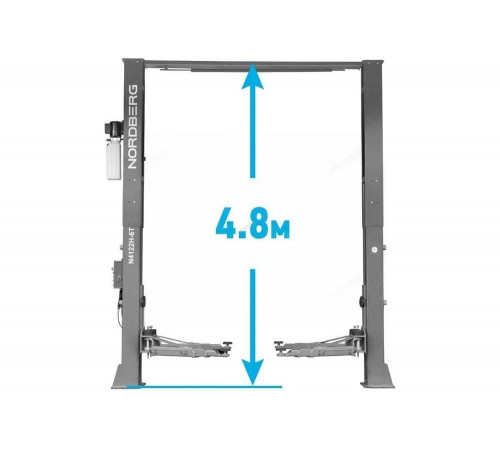 Подъемник NORDBERG 380 V, 2х стоечный, 6 т, с верхней синхронизацией, серый N4122HE-6G_380