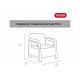 Комплект мебели Keter Corfu duo set 258944