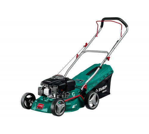 ЗУБР 2.6 кВт, 3.5 л.с., 410 мм, газонокосилка бензиновая ГБ-410 Мастер