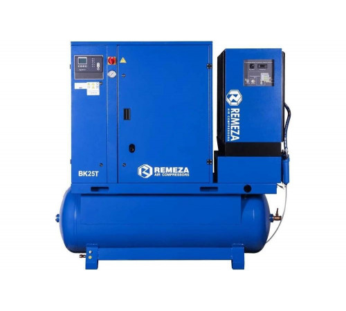 Винтовой компрессор Remeza ВК25Т-16-500Д2 на ресивере, с рефрижераторным осушителем и дополнительными фильтрами УТ-00004270