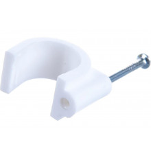 Круглая скоба STAYER с оцинкованным гвоздем для крепления кабеля 16 мм 40 шт. 4510-16