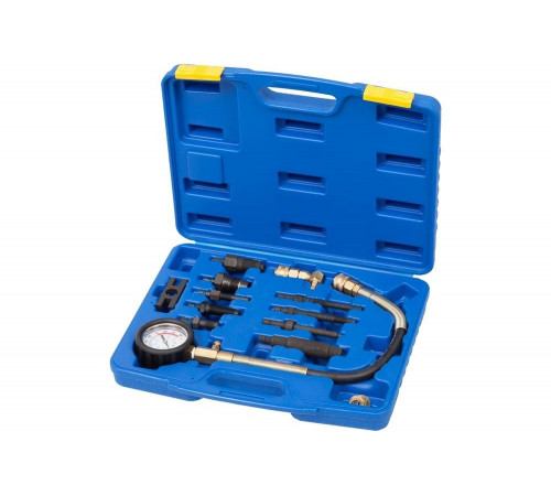 Компрессометр дизельный, 0-70 атм, комплект адаптеров МАСТАК 120-11070C
