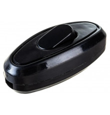 Одноклавишный выключатель IEK ВБ-01Ч разборный, для бра, черный EVB10-K02-10