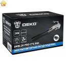 Бесщеточная аккумуляторная садовая воздуходувка DEKO DKBL20 PRO 20 В, 2x6.0 А*ч 063-4362