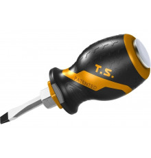 Шлицевая отвертка TOLSEN GRIPro Slotted 6.5 мм, 38 мм, силовая TT20138