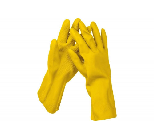 STAYER S, с х/б напылением, рифлёные, перчатки латексные хозяйственно-бытовые OPTIMA 1120-S_z01 Master