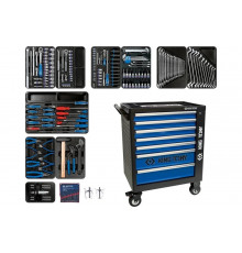 Набор инструментов KING TONY BASTION в черной тележке, 204 предмета 9G35-100MR