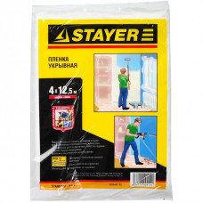 STAYER 4 х 12.5 м, 7 мкм, пленка укрывная 1225-07-12