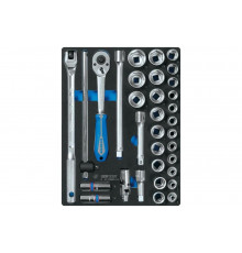 Ложемент KING TONY для набора торцевых головок 1/2" с принадлежностями 9-4333MRV04, 85820132B04