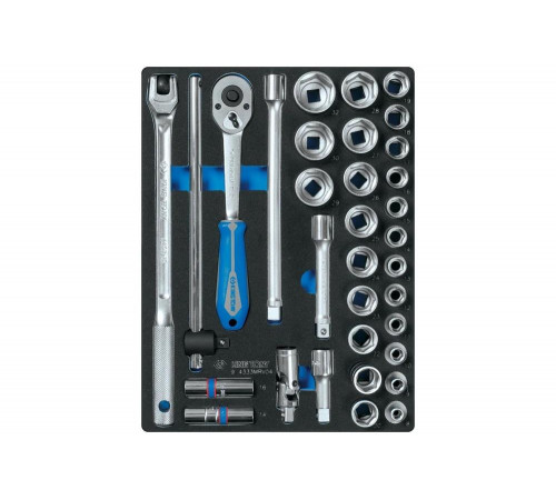 Ложемент KING TONY для набора торцевых головок 1/2" с принадлежностями 9-4333MRV04, 85820132B04