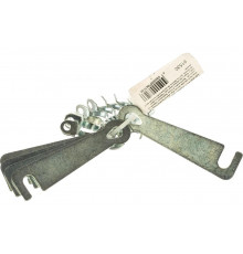 Дверной крючок СИБРТЕХ КД-75, цинк, 5шт. 91530