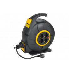 Удлинитель IEK Twist катушка ук20 4места, 2p+pe/20м, 3x1,5мм2, автосмотка TW-KP27-16-04-20