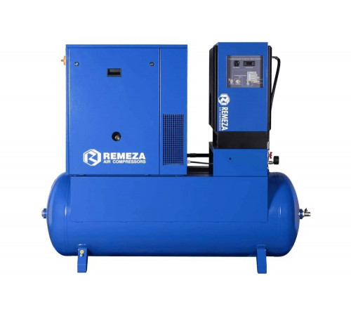 Компрессор винтовой Remeza ВК10Е-15-500Д на ресивере, с рефрижераторным осушителем 2824810