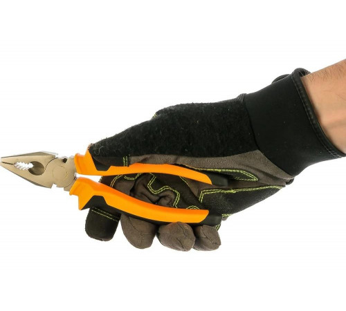 Плоскогубцы (пассатижи), 180мм., никелированные, двухкомпонентные рукоятки, Вихрь