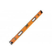 Алюминиевый усиленный уровень Вихрь 1000 мм, 3 глазка 1 зеркальный, двухкомпонентные рукоятки 73/11/4/12